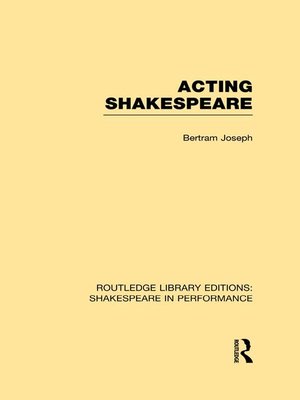 cover image of Acting Shakespeare